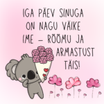 Tsitaadiga fotomagnet: Iga päev sinuga on nagu väike ime – rõõmu ja armastust täis