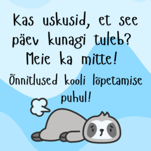 "Kas uskusid, et see päev kunagi tuleb?..."