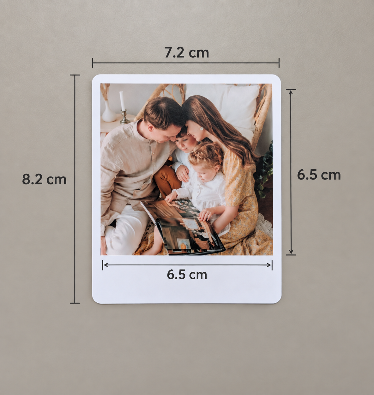 Polaroid fotomagnet (matt) 7,2 x 8,2 cm - Pilt 4